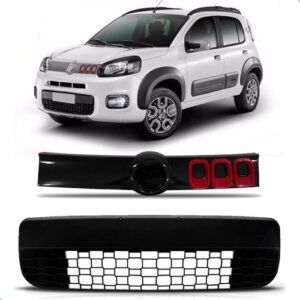 Par Kit Grade Uno 2015 A 2016 Central E Superior Frente Preto