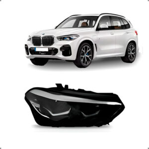 Farol Para Bmw X5 19 A 24 Full Led S/ Reator 4p Le 1ª Linha Direito/passageiro