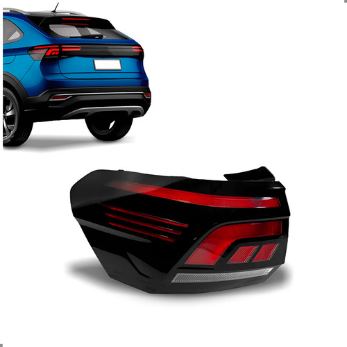 Lanterna Traseira Para Nivus 2020 A 2026 Com Led 1ª Linha Esquerdo/motorista