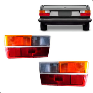 Par Lanterna Friso Cromado Tricolor Para Gol 1980 A 1986 Tricolor