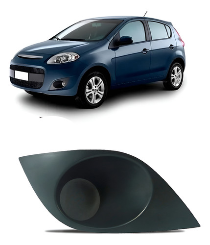 Moldura Tampa Do Milha Palio 2012 13 14 15 2016 Fechada  Preto