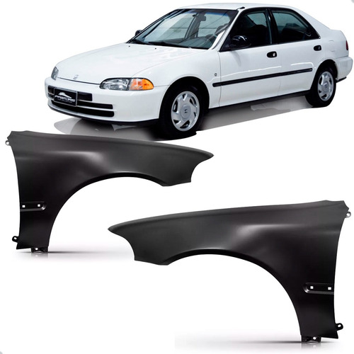 Par Paralama Para Honda Civic 1992 1993 1994 1995 Sedan