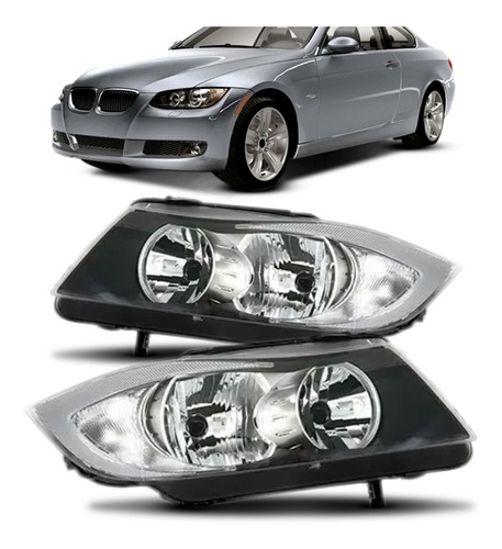 Par Farol Bmw Série 3 2006 2007 2008 2009 Sem Projetor