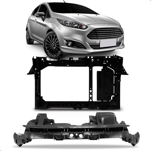Kit Painel Mini Frente Fiesta 2013 A 19 Superior E Inferior
