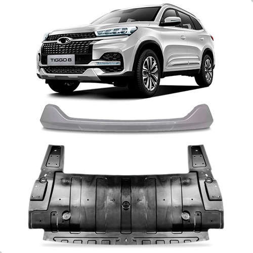 Kit Defletor E Spoiler Dianteiro Tiggo 8 2021 A 2023