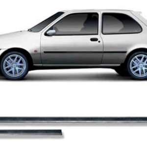 Borrachão Porta Lateral Fiesta 2pts 2000 A 2002 4peças Preto