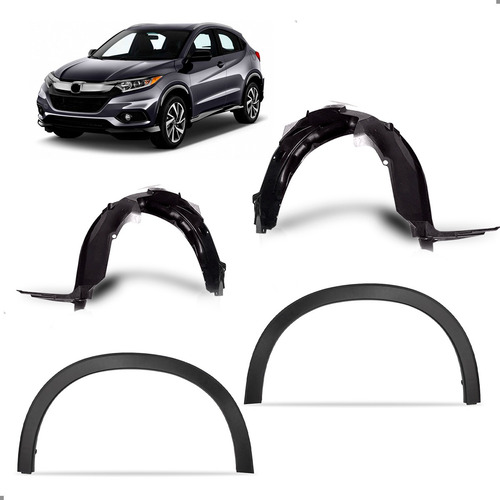 Kit Para Hrv 2019 2020 2021 Par Asa Urubu E Par Vão De Roda