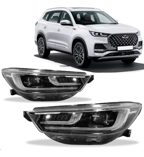 Par Farol Tiggo 8 Pro 2023 A 2024 Elétrico Led C/ Reator 10p