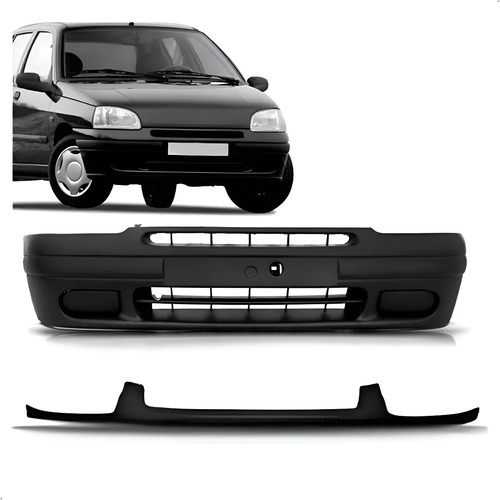Kit Envolvente Para Clio 1996 1997 1998 Plástico 1a Linha Preto
