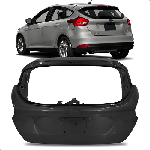 Tampa Porta Malas Para Ford Focus Hatch 2016 2017 2018 2019 Preto