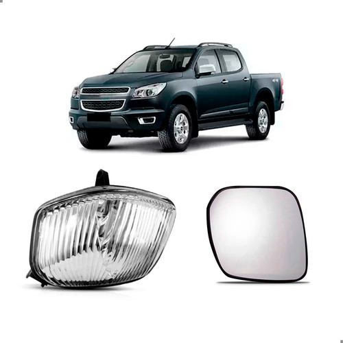 Kit Sinaleira Retrovisor S10 12/24 C/lente Completa Esquerda