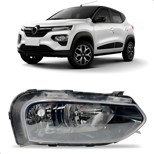 Farol Manual Para Renault Kwid 22 23 Parte Inferior 1ª Linha Direito/passageiro