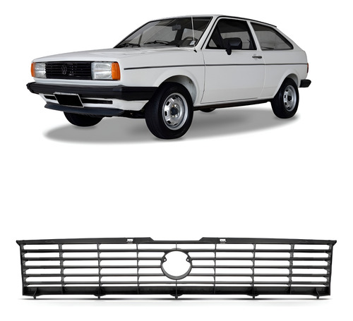 Grade Dianteira Radiador Gol Ar 1980 1981 A 1986 1a Linha Preto