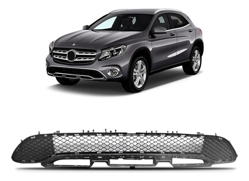 Grade Central Gla 200 Advanced 2014 A 2017 Com Furo 1a Linha Preto