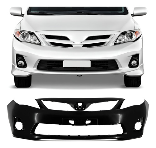 Parachoque Dianteiro Corolla 2012 A 2014 C/ressalto Placa Parachoque Dianteiro