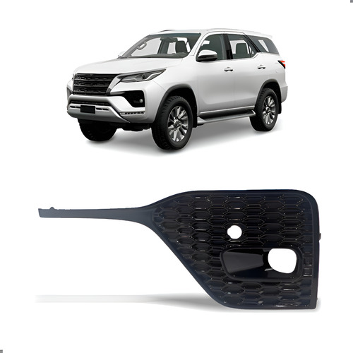 Tela Parachoque Com Furo Sw4 2021 A 2025 Le Preto Esquerdo