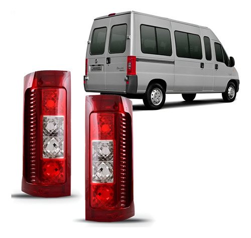 Par Lanterna Ducato Cargo Multijet 2005 A 2017 Bicolor Esquerdo