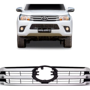 Tela Frontal Radiador Toyota Hilux Srx 2016 2017 Cromada