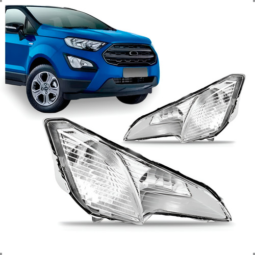 Par Farol Auxiliar Para Ecosport 2018 2019 2020 2021 Ambos Lados