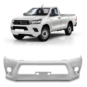 Parachoque Dianteiro Hilux 2016 A 2018 Cabine Simples Avaria Branco