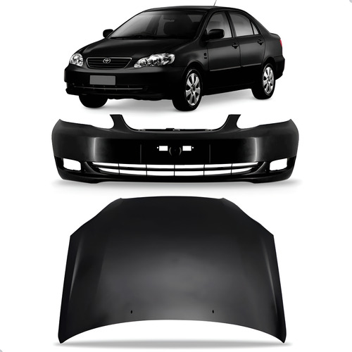Capo E Parachoque Dianteiro Toyota Corolla 2005 A 2008