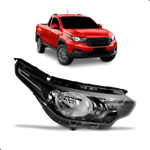 Farol Para Strada 2020 2021 2022 2023 A 2025 Manual Sem Led Direito/passageiro