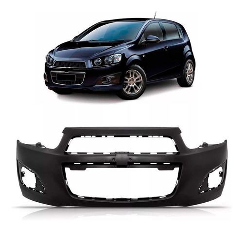 Parachoque Dianteiro Sonic 2012 A 2014 1a Linha  Preto