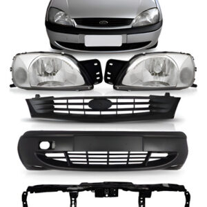 Kit Frente Fiesta & Courier Ford 2000 2001 2002 Novo Preto