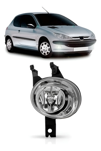 Farol Milha Auxiliar Peugeot 206 2004 A 2009 Bocão 1ª Linha - - Direita