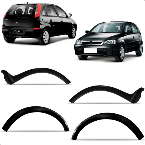 Kit Alargador Dianteiro E Traseiro Corsa 2003 A 2012 Hatch