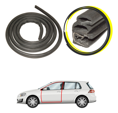 Borracha Portas Laterais Uno Pick-up Lx .