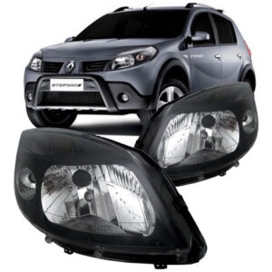 Par Farol Sandero 2007 2008 2009 2010 Mascara Negra