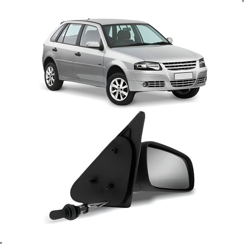 Retrovisor Lateral Gol G3 1999 A 2008 Com Controle Direito