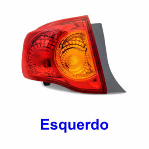 Par Sinaleira Corolla 2008 2009 2010 2011 Traseira Canto Vermelho