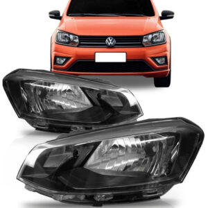 Par Farol Gol G7 2016 2017 2018 Foco Simples Friso Preto.
