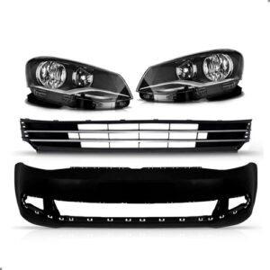 Kit Frente Gol Voyage Saveiro G6 2013 A 2016 Grades E Farois Preto