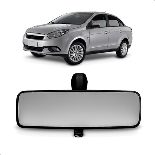 Retrovisor Interno Para Grand Siena 2012 A 2019 Preto