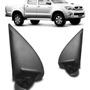 Par De Pé De Retrovisor Hilux 2005 A 2011 Plástico