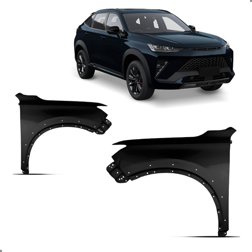 Par Paralama Haval H6 Gt 2023 A 2025 Com Furo Vao Roda