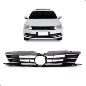 Grade Radiador Para Jetta 2015 2016 2017 2018 Friso Cromado Preto