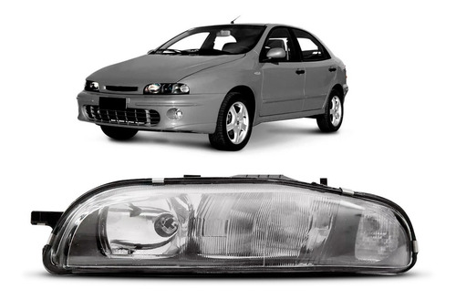 Farol Brava Mascara Negra 1998 A 2001 Sem Tampa Traseira  Esquerdo