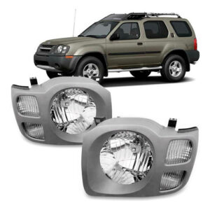Par Farol Moldura Cinza Xterra 2004 A 2007