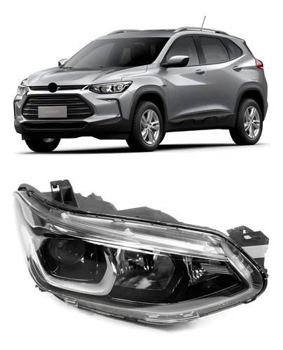 Farol Tracker 2021 2022 2023 2024 Elétrico C/ Motor 1ª Linha - Direito/passageiro