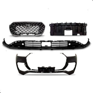 Kit Parachoque Tiggo 8 Pro 2022 A 2024 Com Grade Central Preto