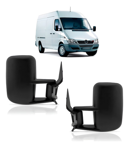 Par Retrovisor Sprinter 1995 96 97 98 99 00 01 A 2005 Fixo Par