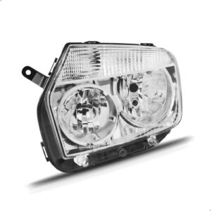 Farol Cromado Duster 2010 2011 2012 2013 2014 2015 1ª Linha - Esquerdo/motorista