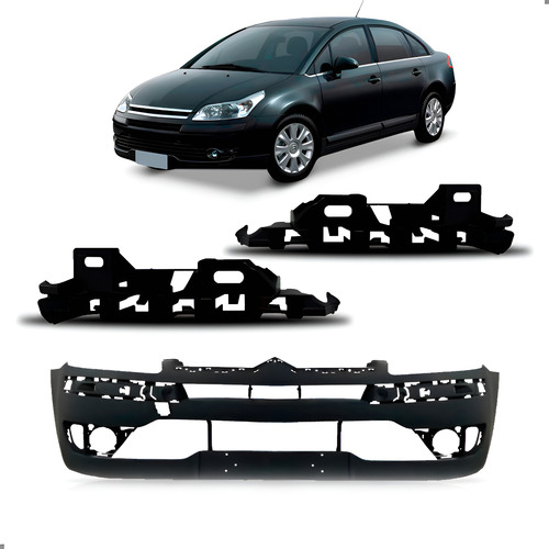 Envolvente Dianteiro Para C4 Pallas 2008 A 2014 1a Linha  Preto