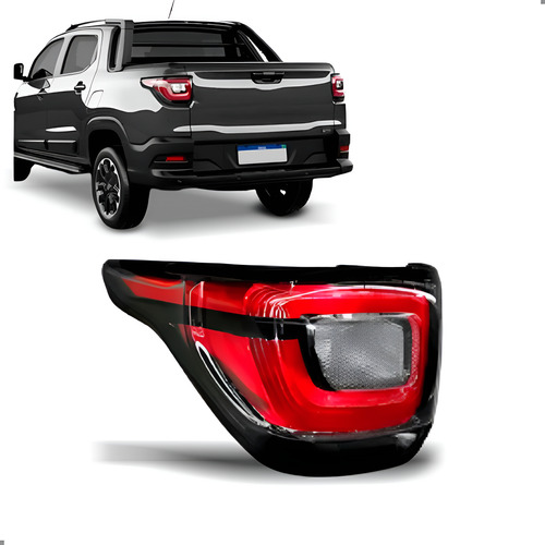 Lanterna Traseira Para Strada 20 21 22 A 25 Sem Led 1ª Linha Esquerdo - Motorista