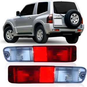 Par Sinaleira Parachoque Pajero Full 2004 2005 2006 2007 Vermelho
