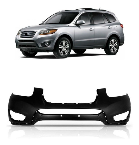 Parachoque Dianteiro Santa Fe 2010 A 2013 Preto